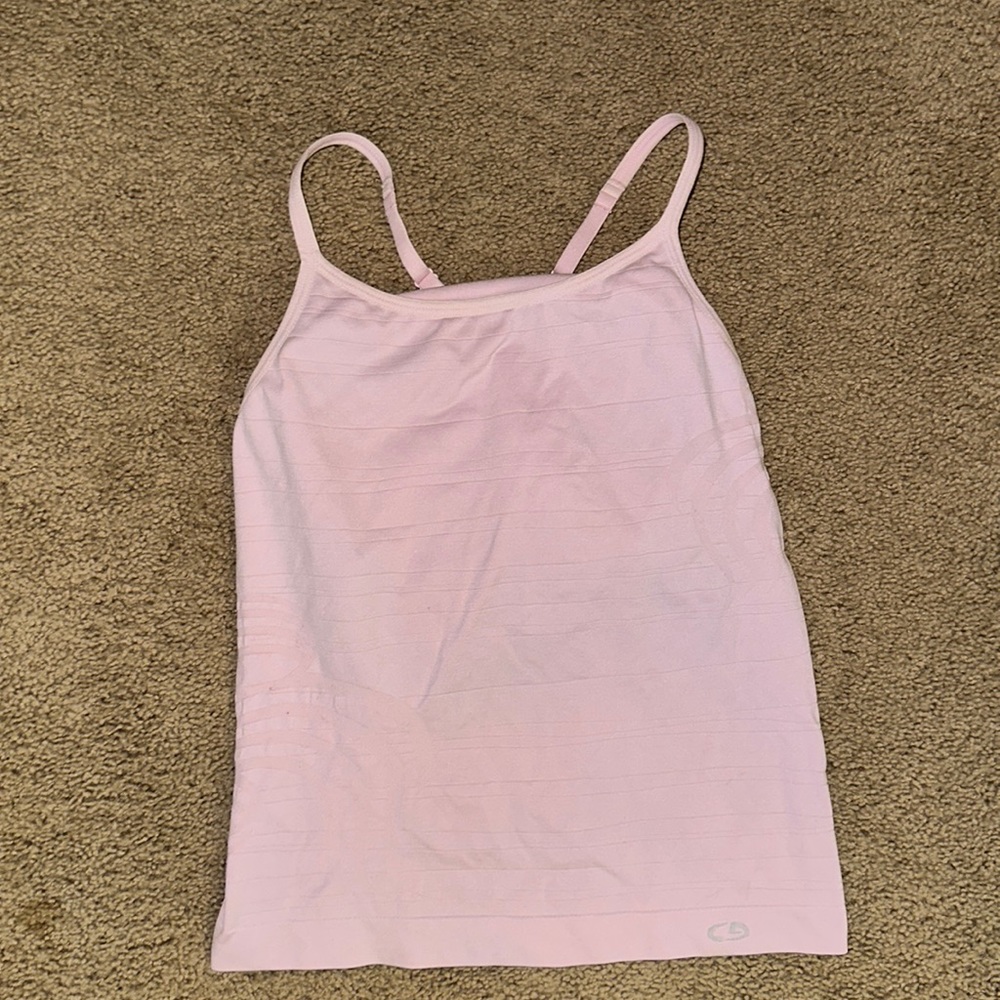 Pink champion workout tank top
